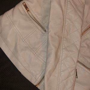 White leather jacket